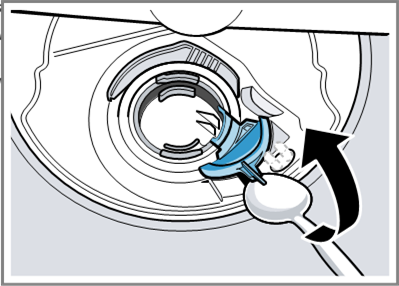 Clean drain pump - Step 1