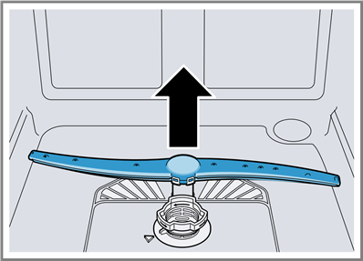 Cleaning the spray arms - Step 2