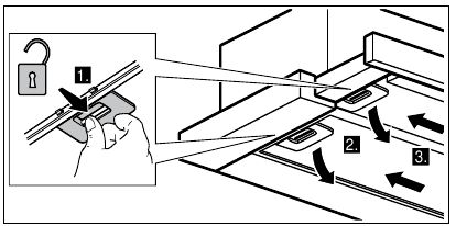 Uninstalling metal grease filter