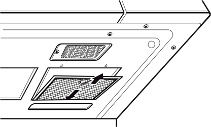 Cleaning the oven vent filters