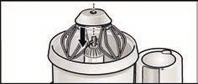 Use of mixing bowl with twin beating whisks