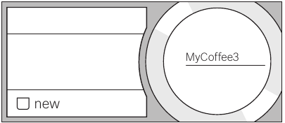 Entering or changing drinks - Saving to a memory