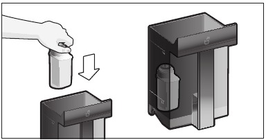 Inserting or renewing a water filter