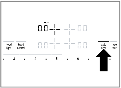 Setting AutoChef - Step 1 - Press auto chef