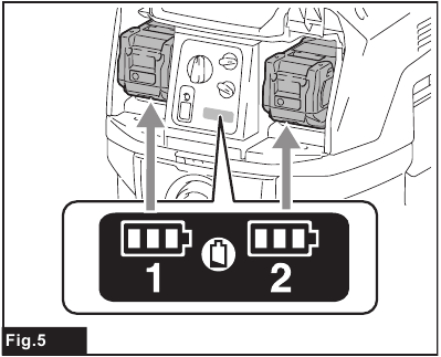 Battery indicators on control panel - Part 2