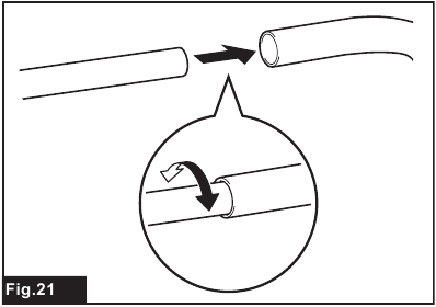 Installing attachments without lock function