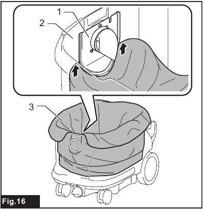 Installing polyethylene bag