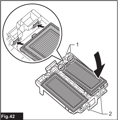 Installing powder filter and prefilter