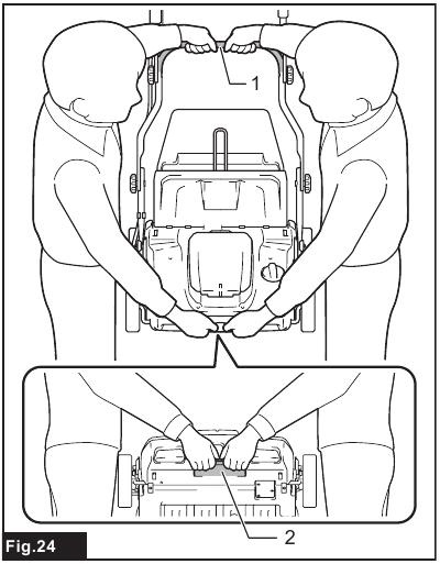 Carrying the machine