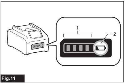 Indicating the remaining battery capacity