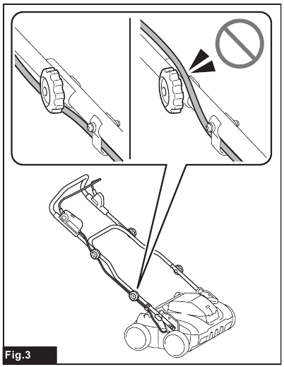 Installing the handle - Step 3