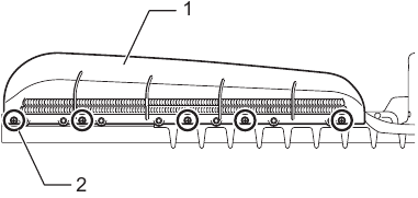Installing or removing the shear blades - Step 20