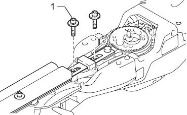 Installing or removing the shear blades - Step 12