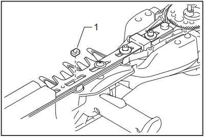 Installing or removing the shear blades - Step 14
