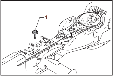 Installing or removing the shear blades - Step 15