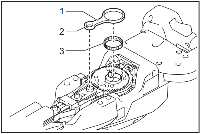 Installing or removing the shear blades - Step 16