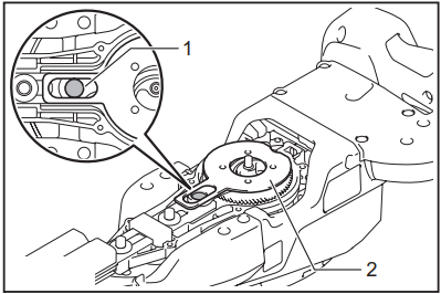 Installing or removing the shear blades - Step 17