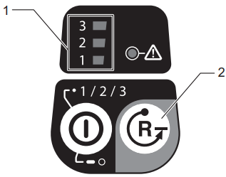 Using the Reverse button for debris removal
