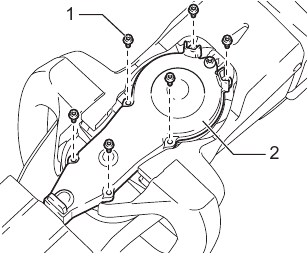 Installing or removing the shear blades - Step 12