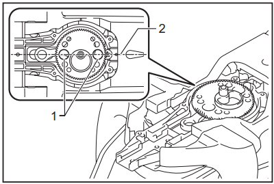 Installing or removing the shear blades - Step 5