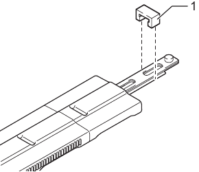 Installing or removing the shear blades - Step 7