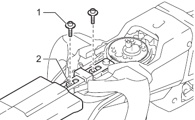 Installing or removing the shear blades - Step 9