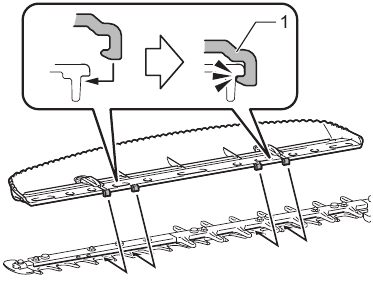 Installing the chip receiver - Step 1