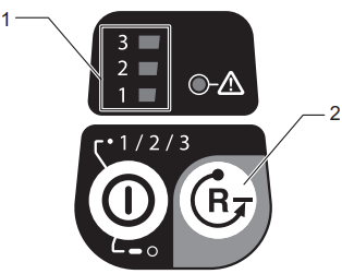 Using the Reverse button for debris removal