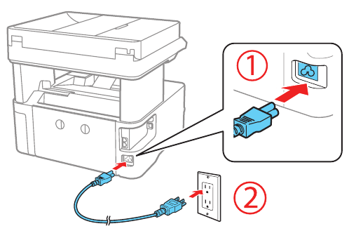 Fill ink tank and charge the ink - Step 8