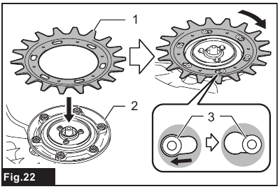 Replacing the cutter blades - Step 2
