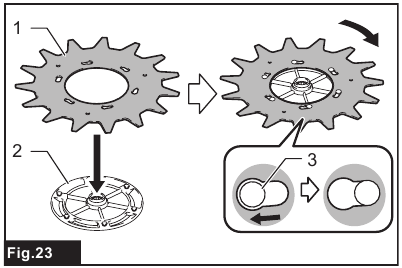 Replacing the cutter blades - Step 3