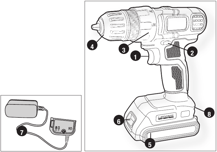 Black Decker Ldx120 12 Volt MAX Cordless drill driver Manual