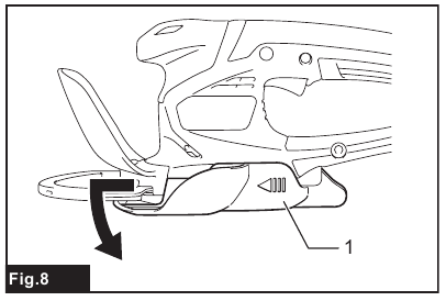 Installing or removing the grass receiver