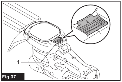 Installing the shear blades - Step 10