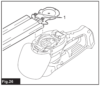 Removing the shear blades - Step 4