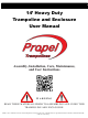 Propel Trampolines PRO1432-COMBO User Manual
