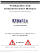 Propel Trampolines Kinetic K14D-BE User Manual