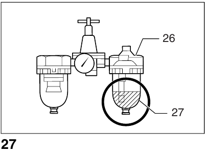 Maintenance of compressor, air set - Step 3