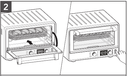 USING THE AIR FRY FUNCTION - Step 2