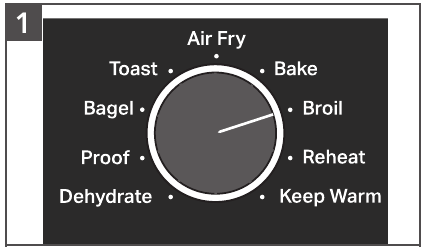 USING THE BROIL FUNCTION - Step 1