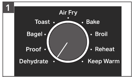 USING THE DEHYDRATE FUNCTION - Step 1