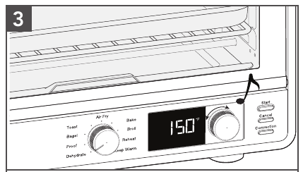 USING THE DEHYDRATE FUNCTION - Step 3