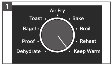 USING THE KEEP WARM FUNCTION - Step 1