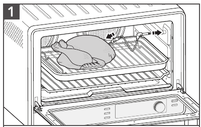 USING THE MEAT PROBE FUNCTIONS - Step 1