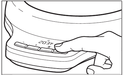 TURNING OFF THE PRECISION KETTLE - Step 1