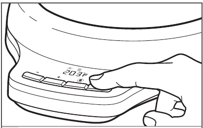 USING THE HOLD TEMP MODE - Step 2