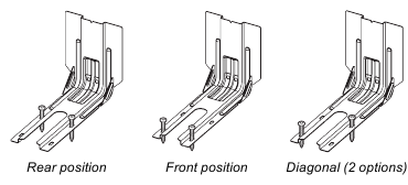 Install Anti-Tip Bracket - Step 2 - Floor Mounting