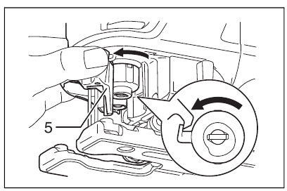 Installing saw blade - Step 1