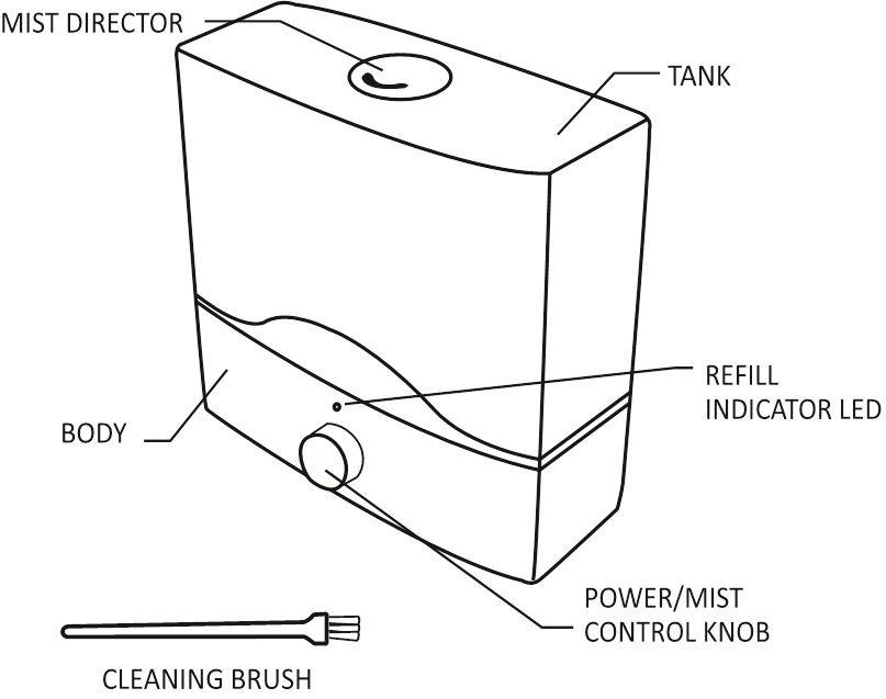 Guardian H1300 PureGuardian Ultrasonic Cool Mist Humidifier Manual