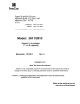 Forma Scientific ThermoQuest 3911 Instruction Manual
